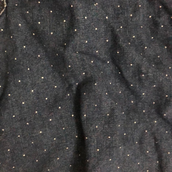 Madewell Dark Blue Pin Dot Chambray Pullover - Picture 3 of 4